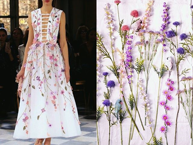 Georges Hobeika Couture Fall 2015. Photo via georgeshobeika.com • & • Floral composition. 
