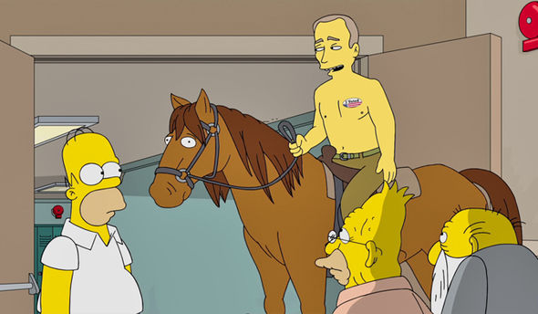 А в одном из последних эпизодов появился Владимир Путин на коне.