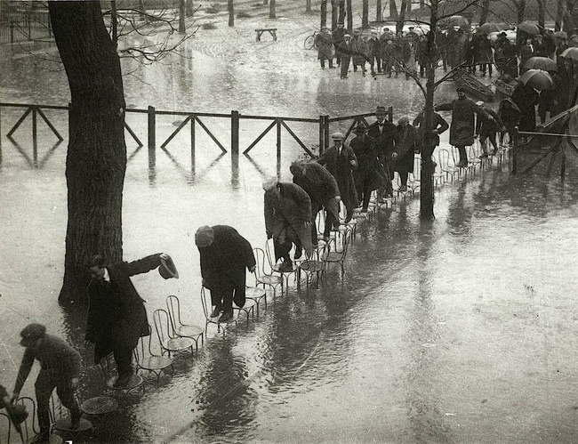 Наводнение в Париже, 1924.