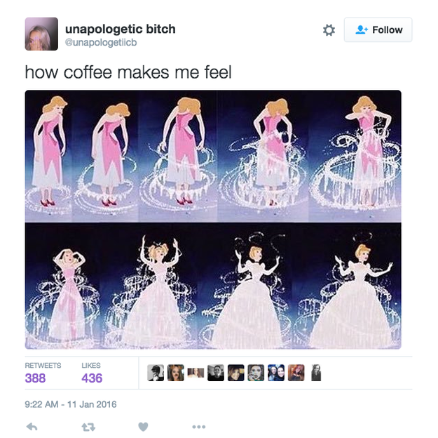 Мои чувства до и после чашечки кофе