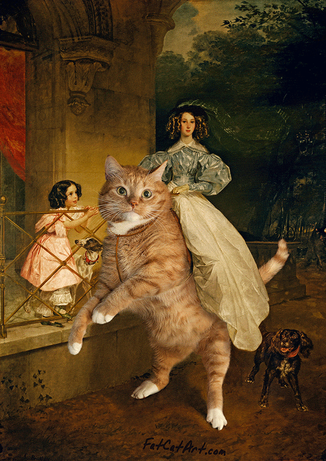Карл Брюлов "Всадница на коте"