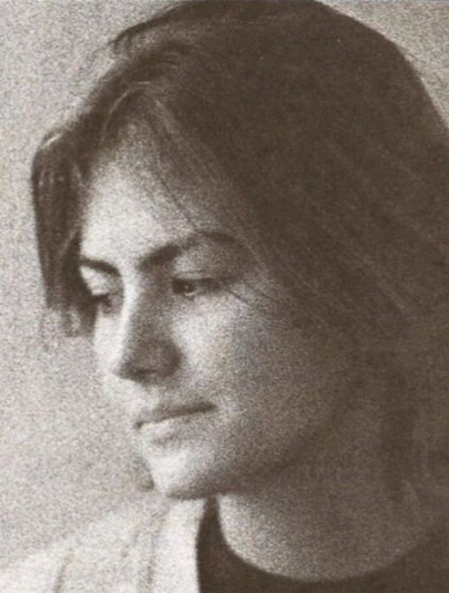 Рената Литвинова на 1 курсе, 1986.